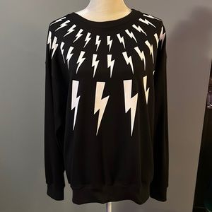 Lightning Bolt Sweatshirt - similar to look on Schitts Creek